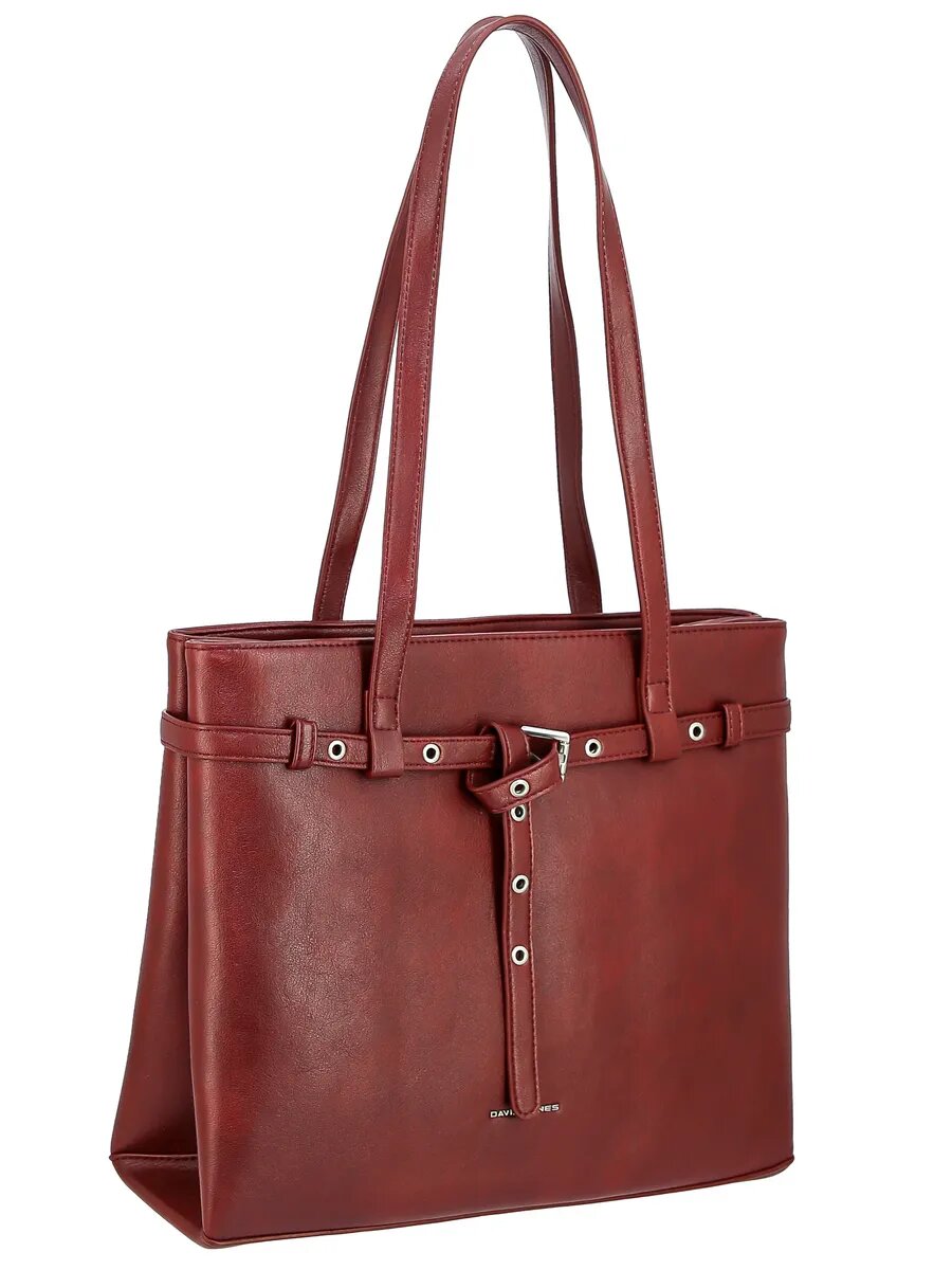 Сумка тоут DAVID JONES, бордовый — фото 1