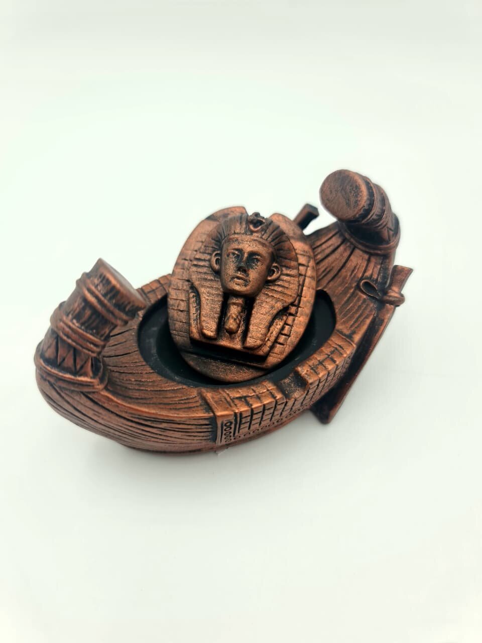 Сувенирное изделие Лодка Фараона из прочного полистоуна ручной работы 11 х 7 х 7