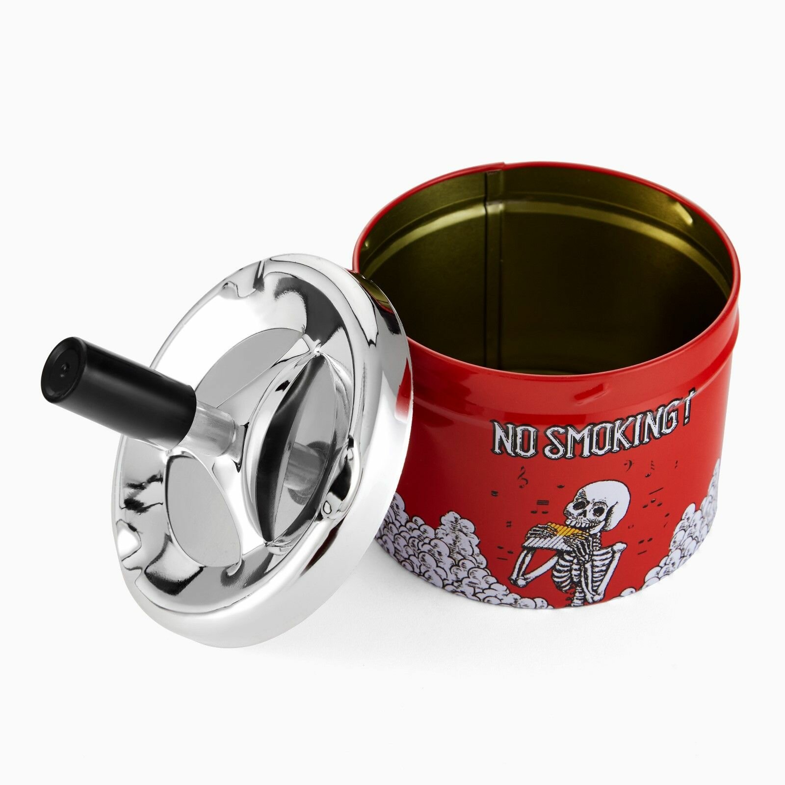 Пепельница для дома бездымная No Smoking, для сигарет и стиков, 12.5х9 см