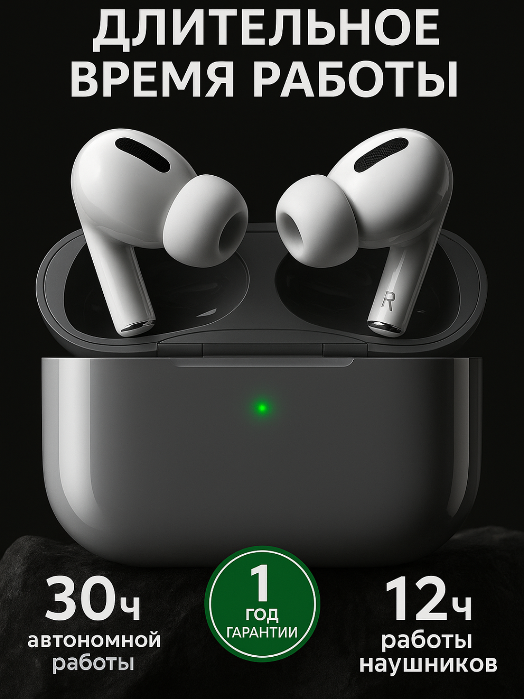 Наушники AirPods Pro 2 (чехол в подарок) — UltraSync Edition, шумоподавление, комфорт, интеллектуальная аудио-технология