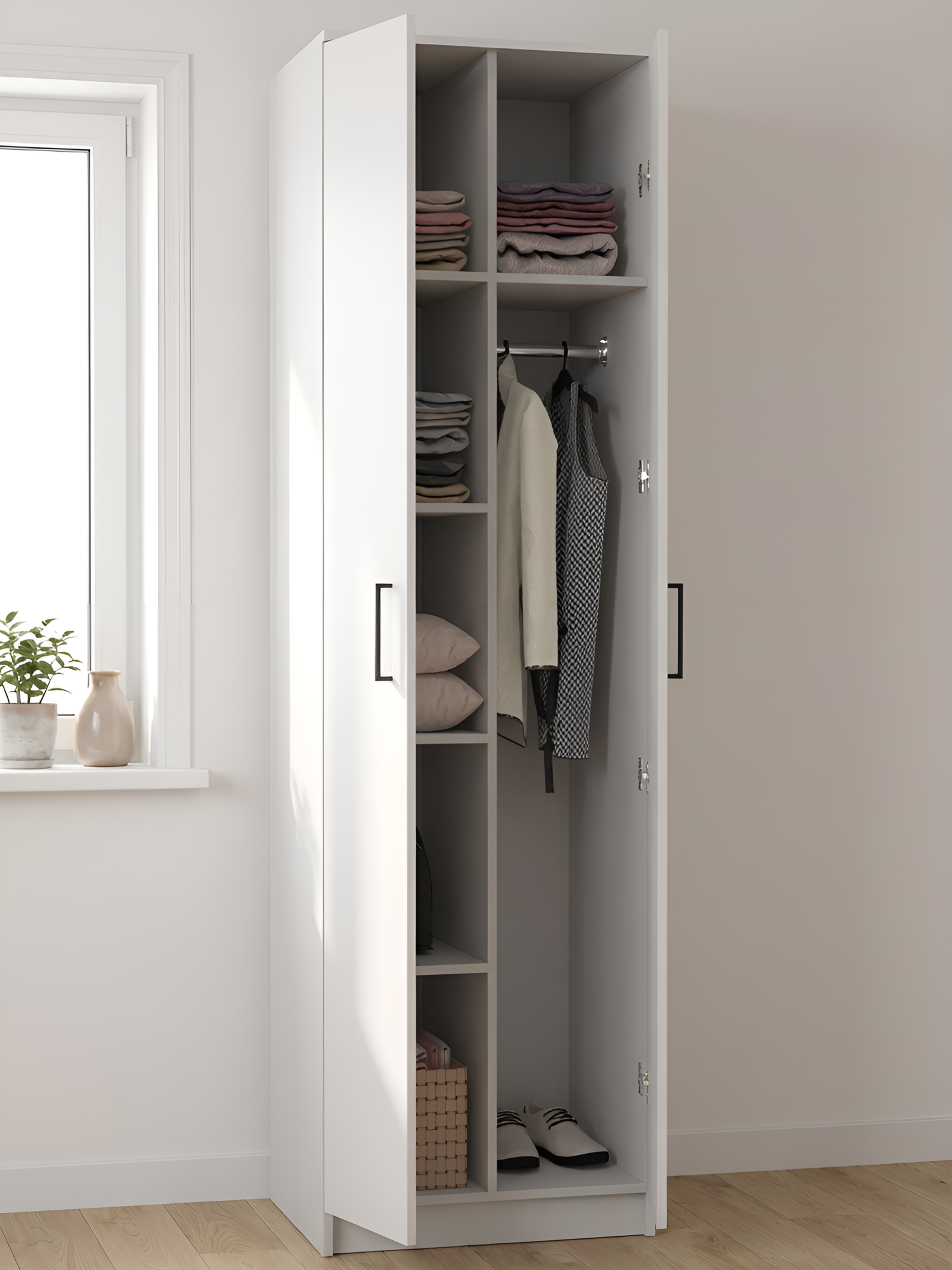 Шкаф для одежды ДОБРАЯ МЕБЕЛЬ Шик-2 60 x 50 x 210 см