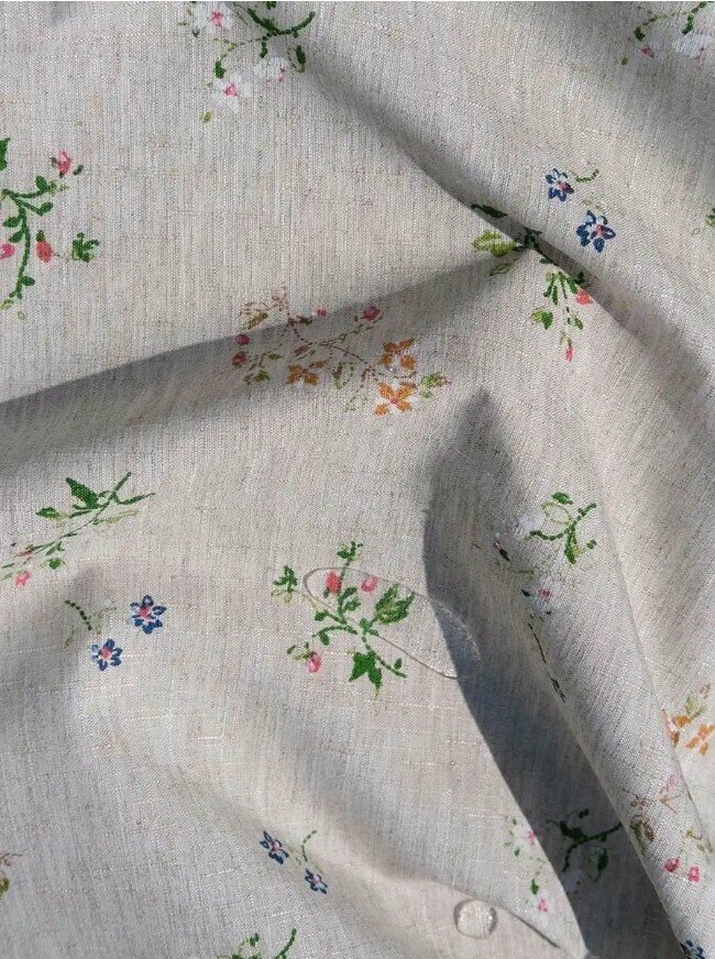 Скатерть столовая с грязе- и водоотталкивающей пропиткой из льна 148*178 см