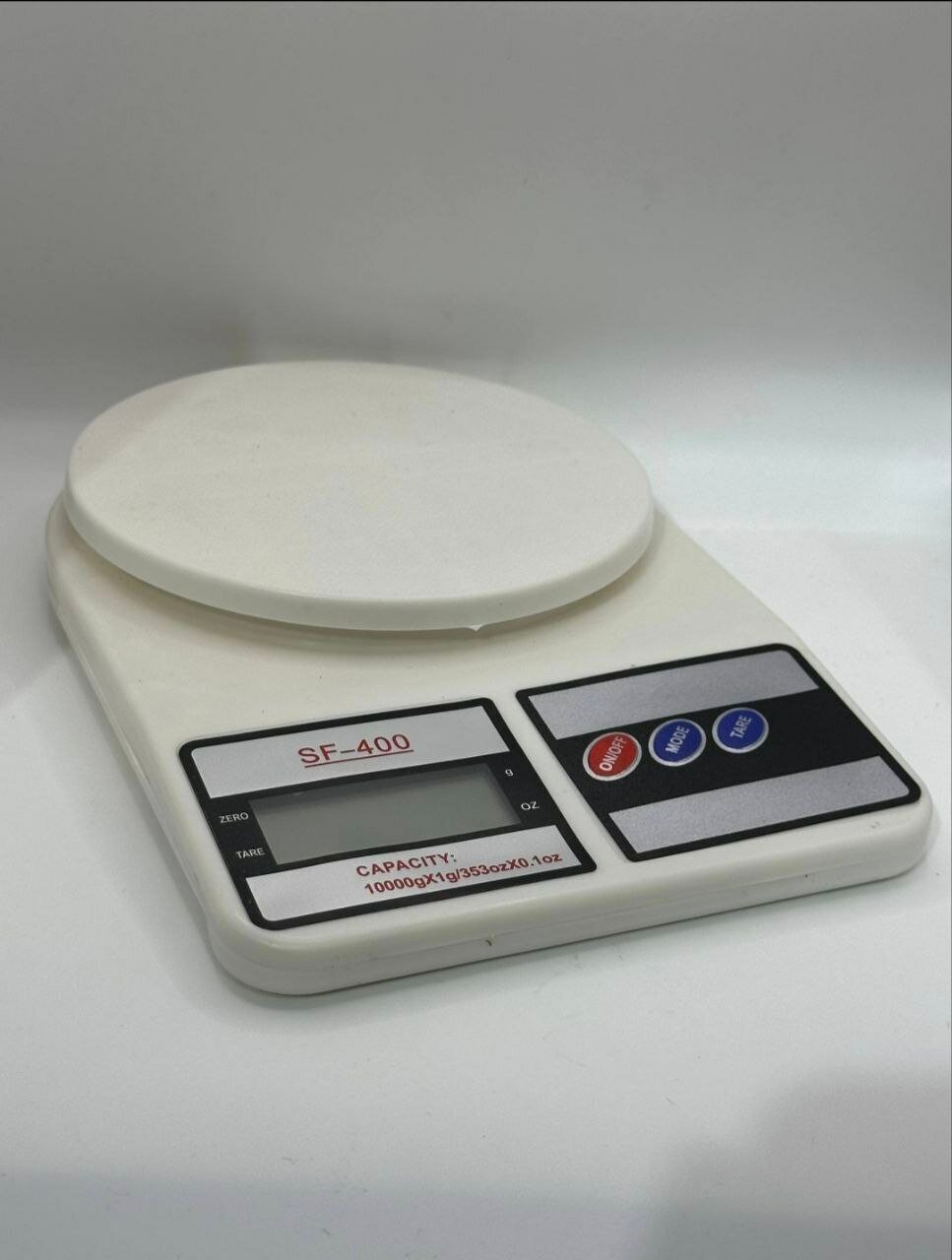 Электронные кухонные весы SF-400 | Точные измерения 1–10 кг, ЖК-дисплей, функция TARE
