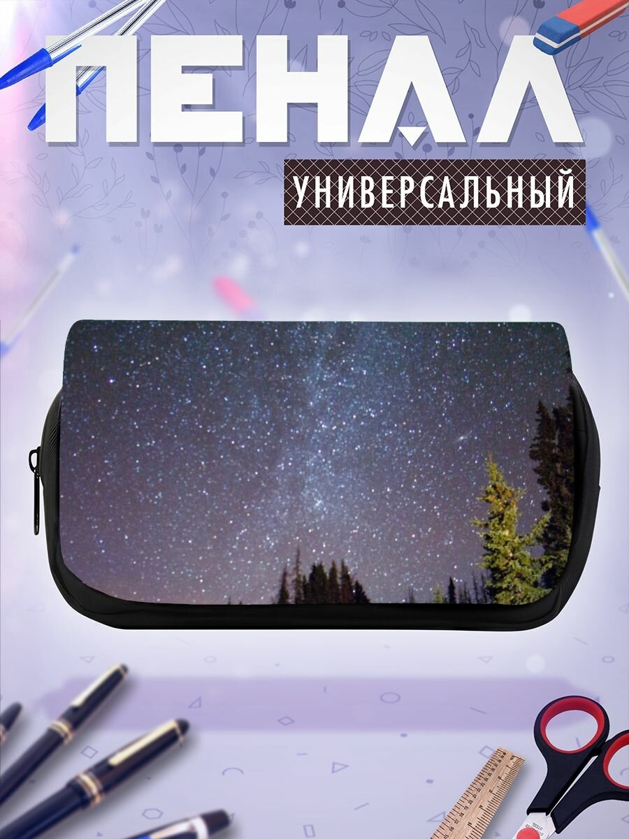 Школьный пенал природа ночь