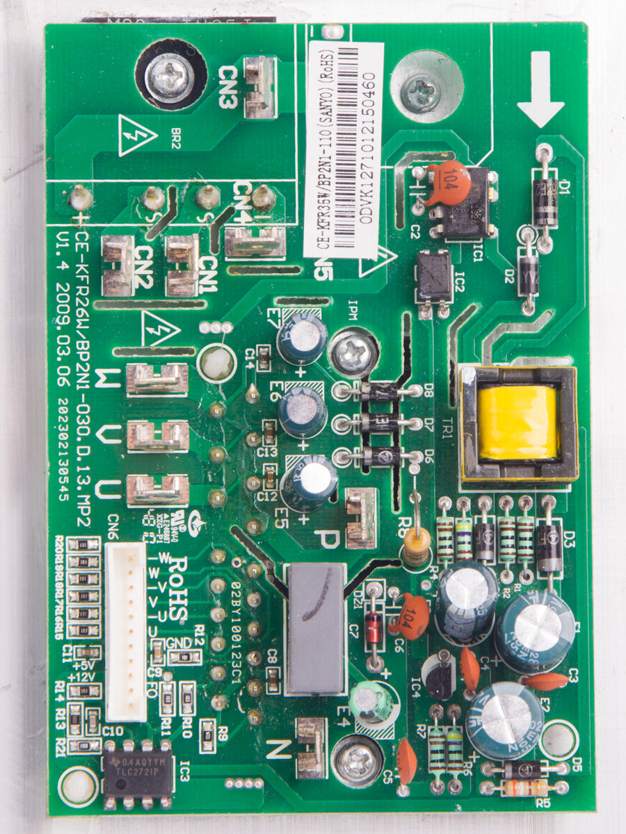 Плата CE-KFR26W/BP2N1-030. D.13. MP2 V1.4 CE-KFR35W/BP2N1-110 (022630)
