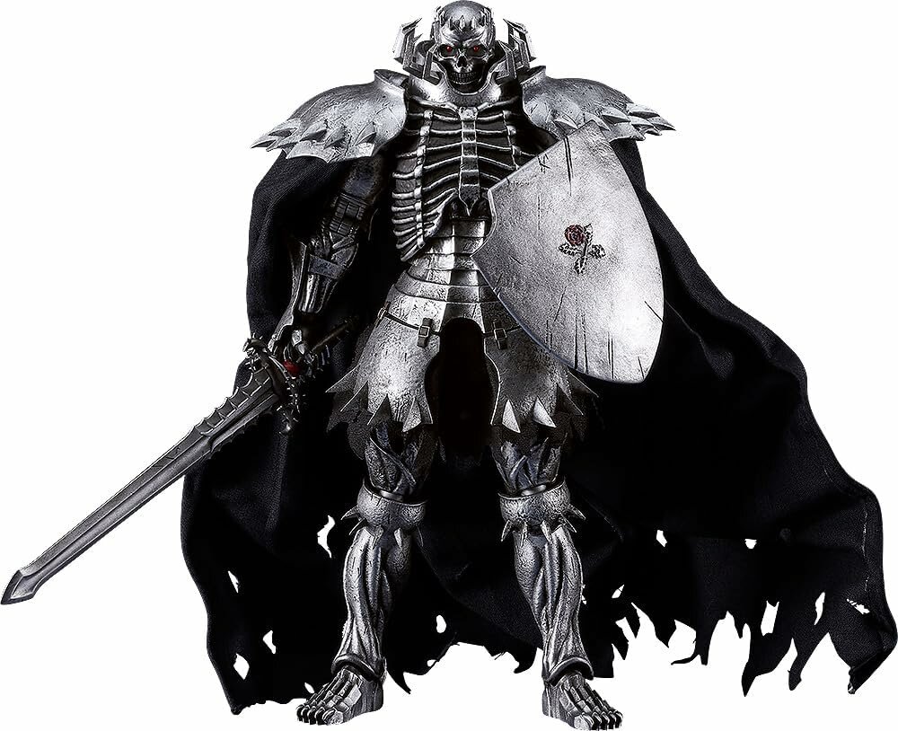 Berserk figma Skull Knight MAX Factory, тканевый плащ и накидка, меч, щит, аксессуары для поз