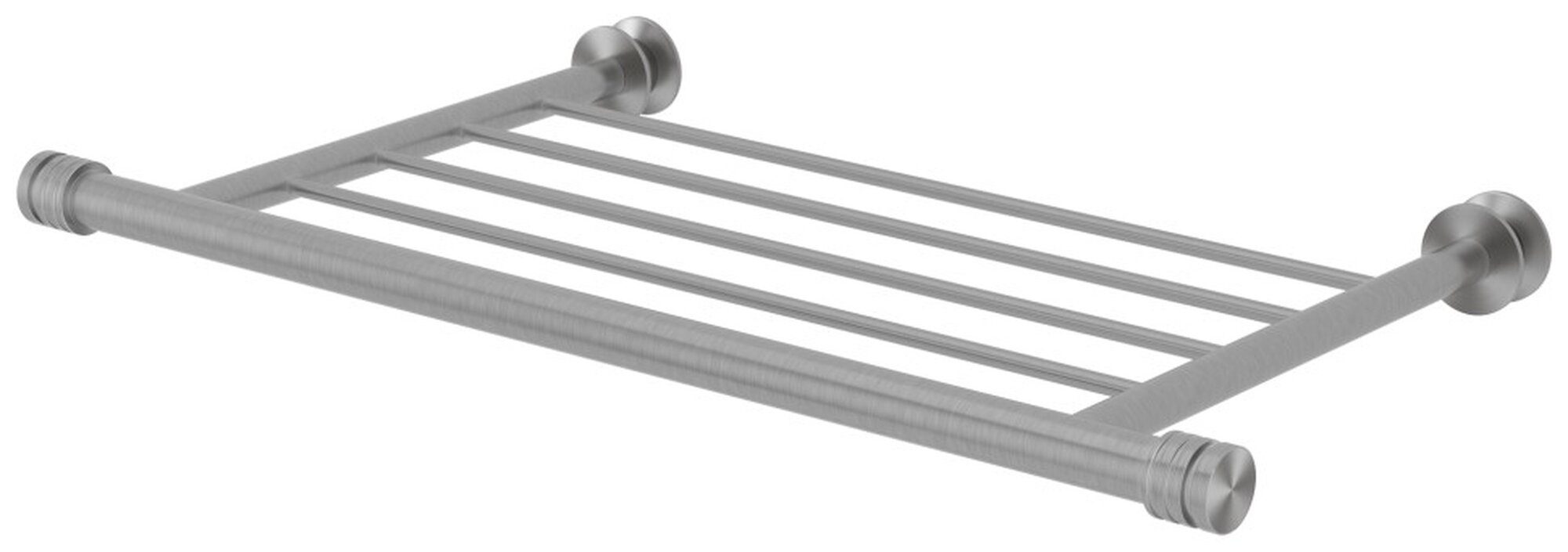 Полка Сунержа 4П, нержавеющая сталь, серебристый, ширина 43,8 см