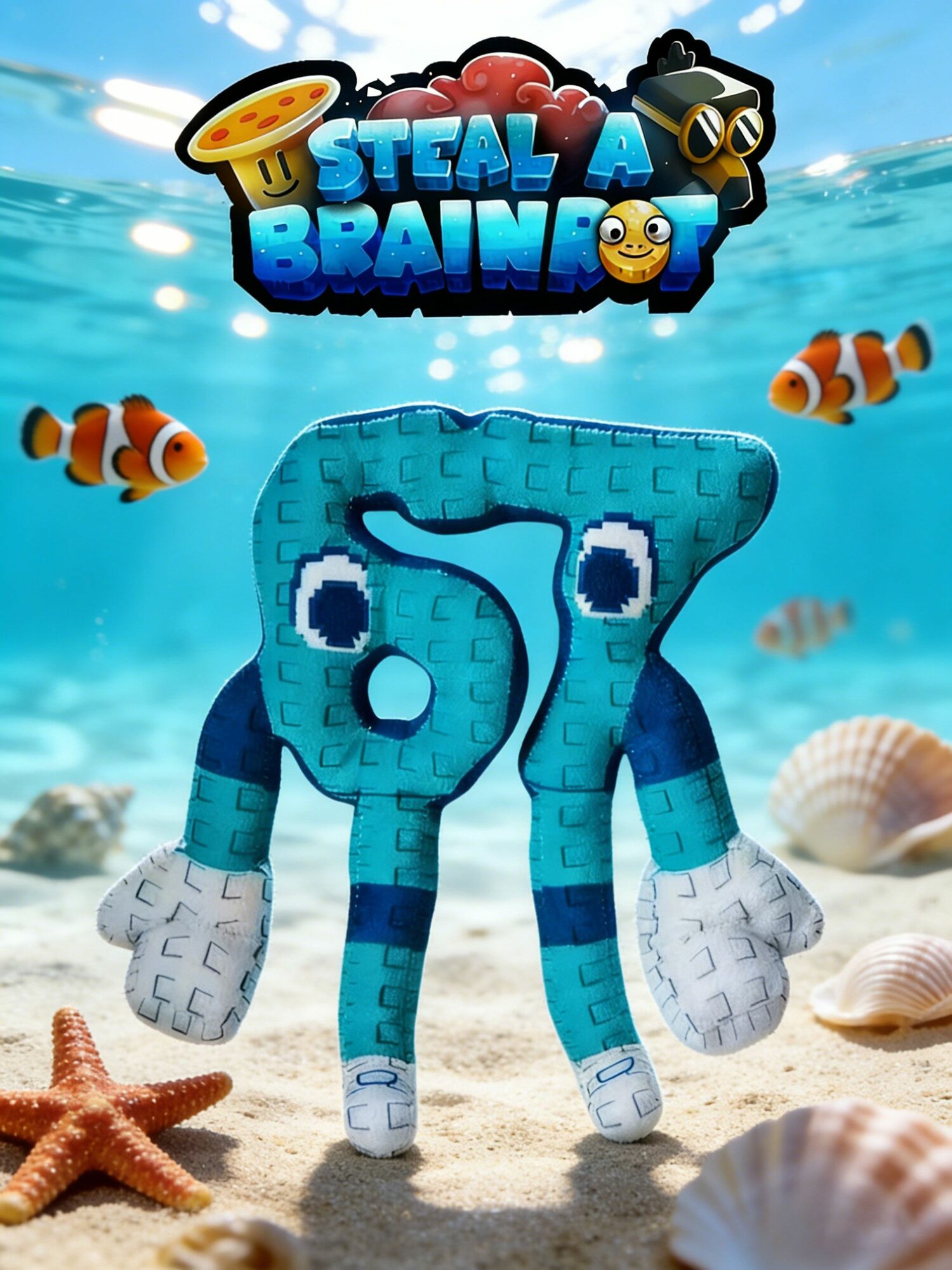 Мягкая игрушка Roblox (Роблокс) Los 67, Steal a Brainrot