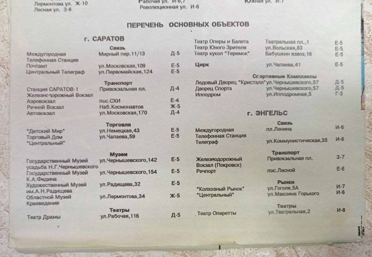 План-схема городов. Саратов и Энгельс — фото 1