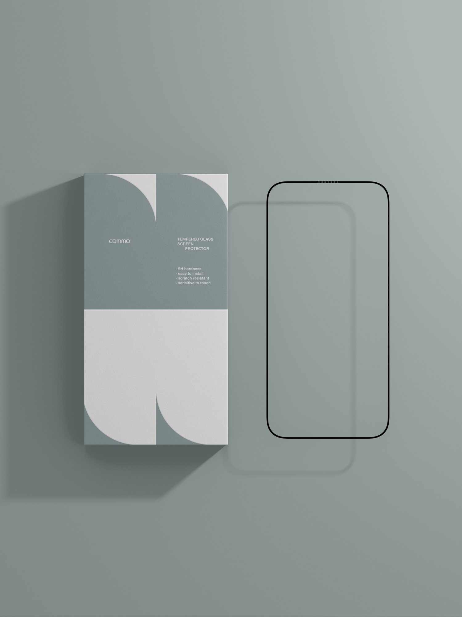 Защитное стекло с аппликатором COMMO Clear Glass для Apple iPhone 15 Pro, прозрачное — фото 1