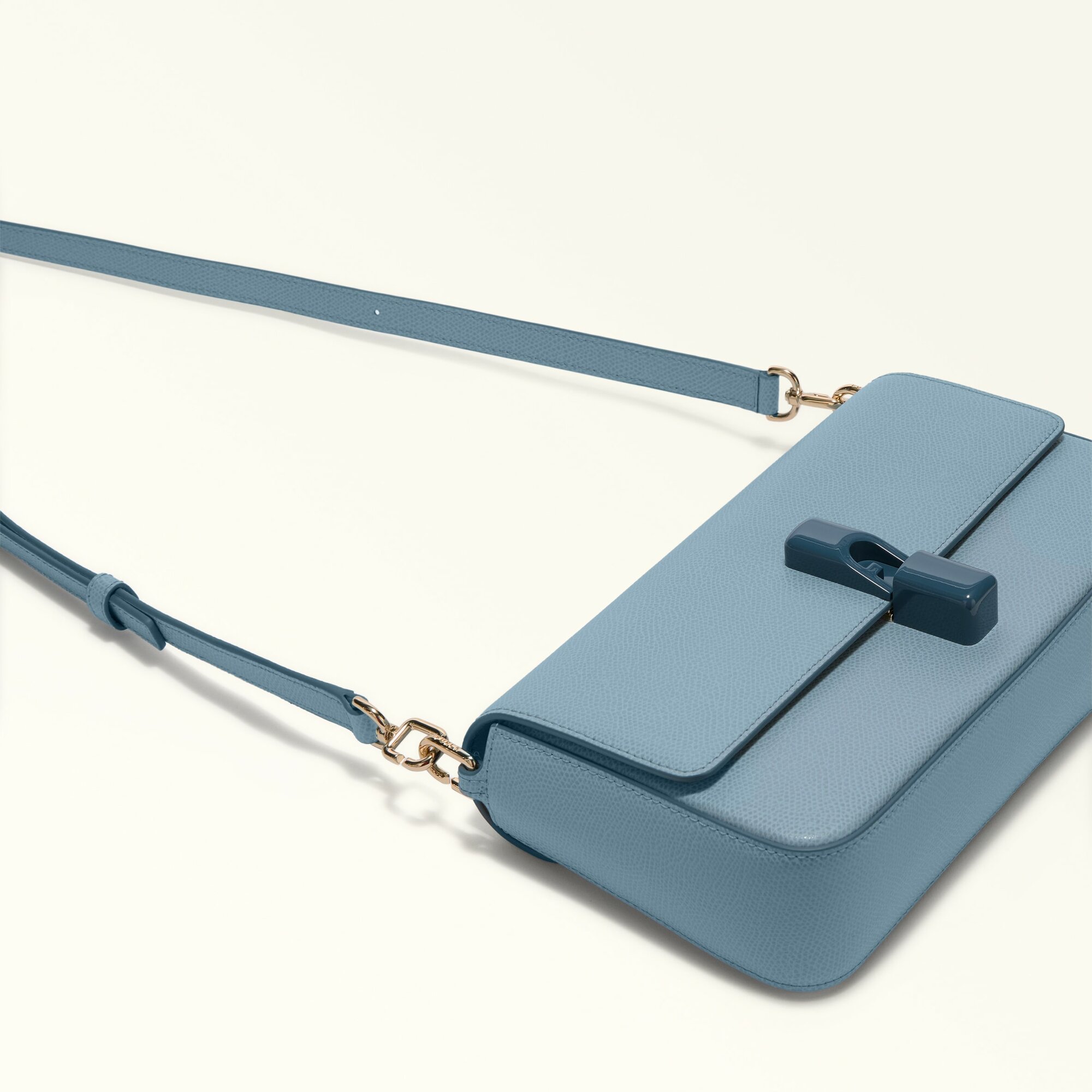 Сумка кросс-боди FURLA FURLA IRIDE S CROSSBODY, фактура зернистая, голубой — фото 1