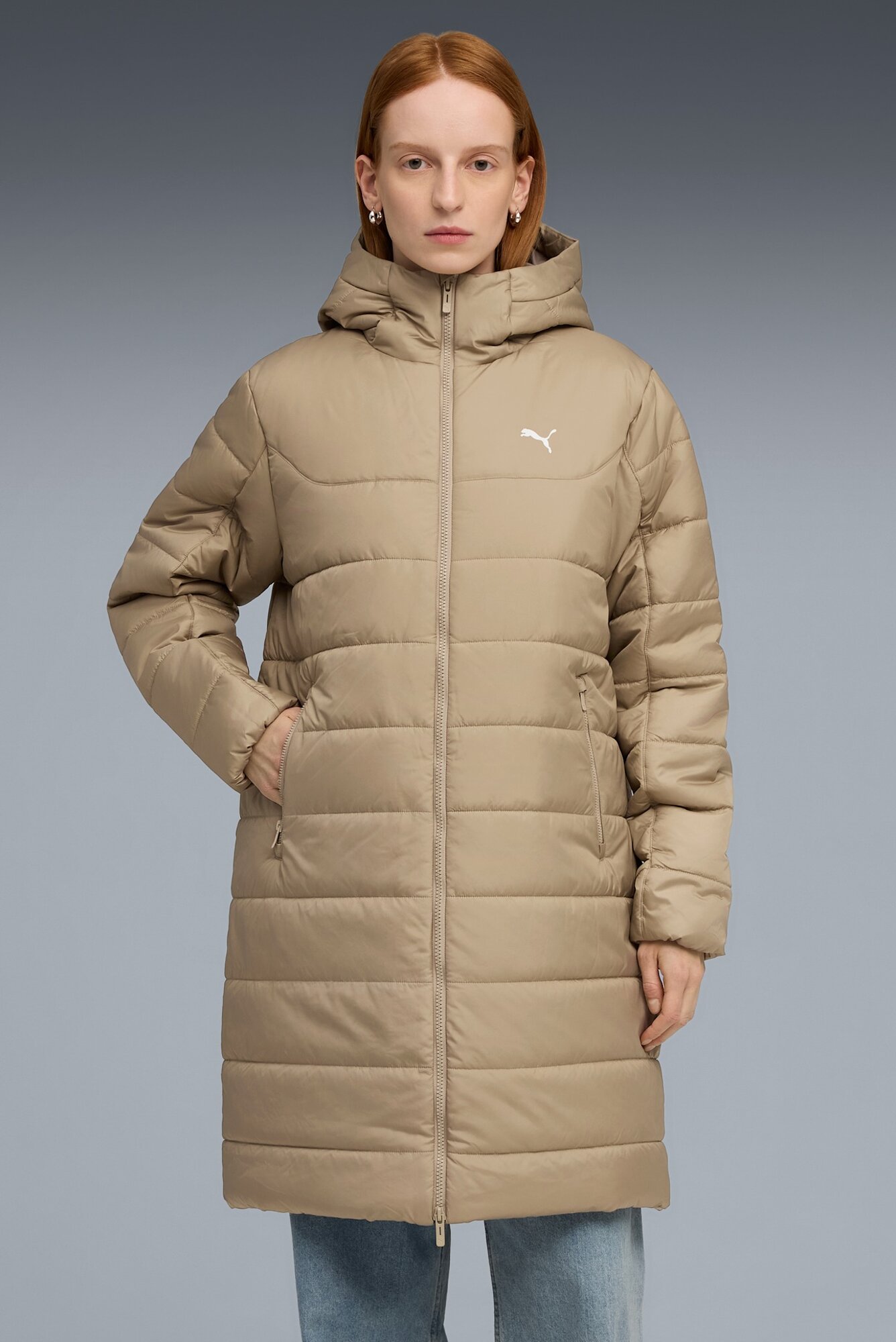 Парка PUMA Essentials, размер XL, коричневый