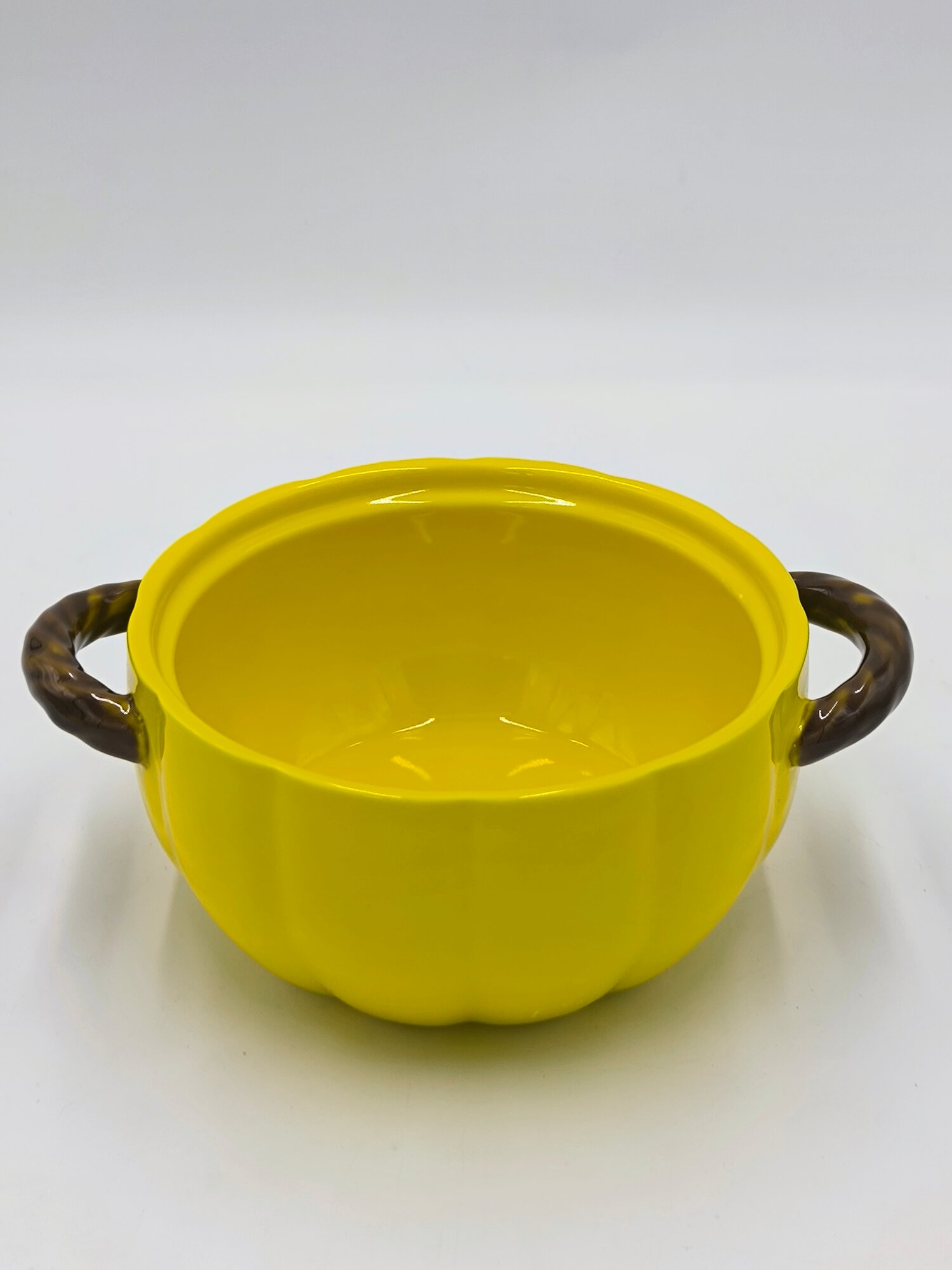 Керамическая посуда "Happy Kitchen", в форме тыквы, с крышкой, керамическая, 1 л — фото 1