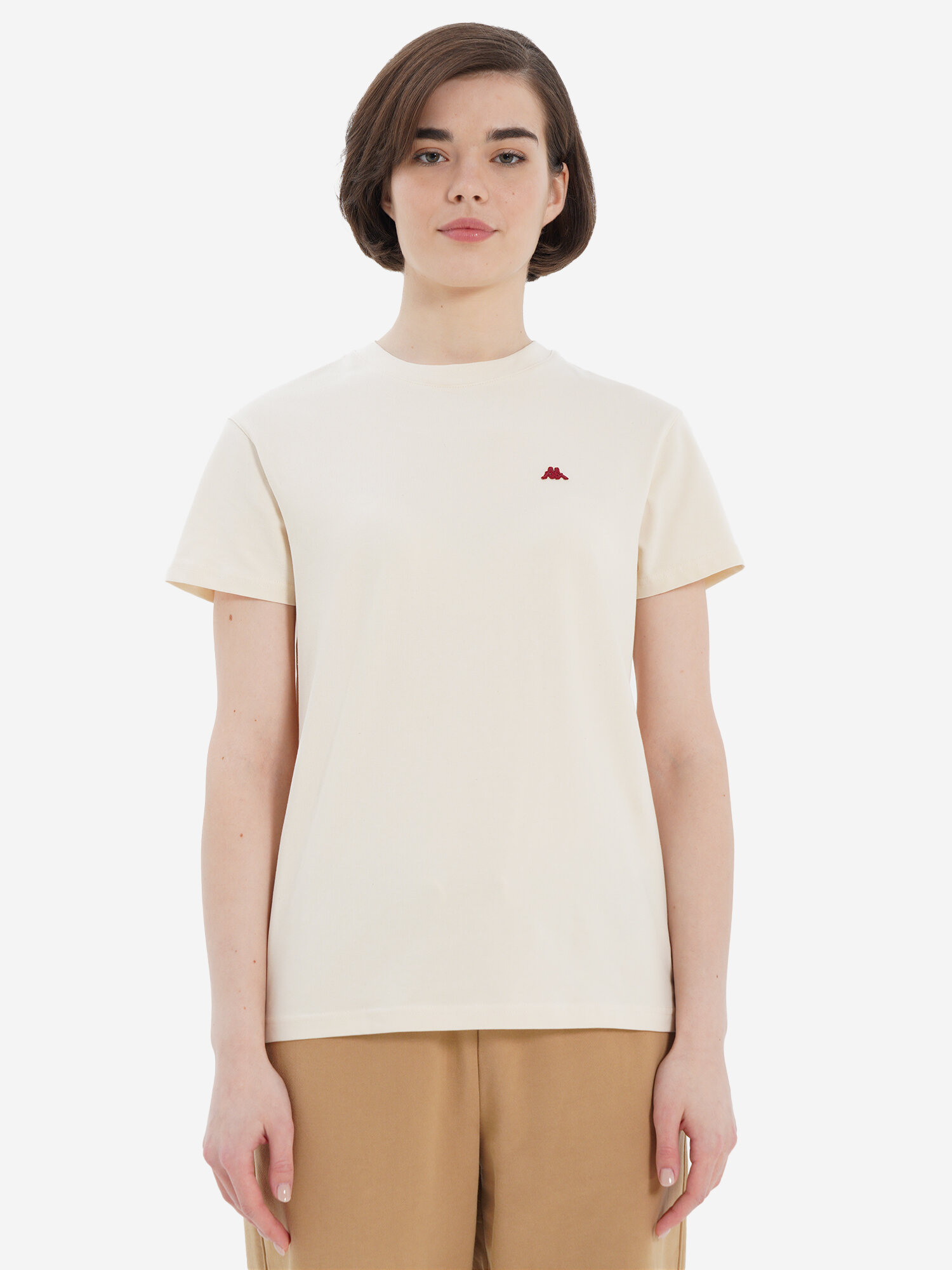 Футболка Robe di Kappa, размер 44, кремовый — фото 1