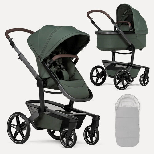 Изображение товара Детская коляска 2в1 Joolz Day 5, цвет Forest Green с конвертом (Зелёный), артикул производителя 560311