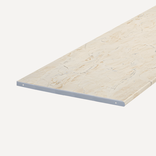 Изображение товара Столешница для кухни Скиф 170х60x2,6см с торцевыми планками. Цвет - Мрамор саламанка