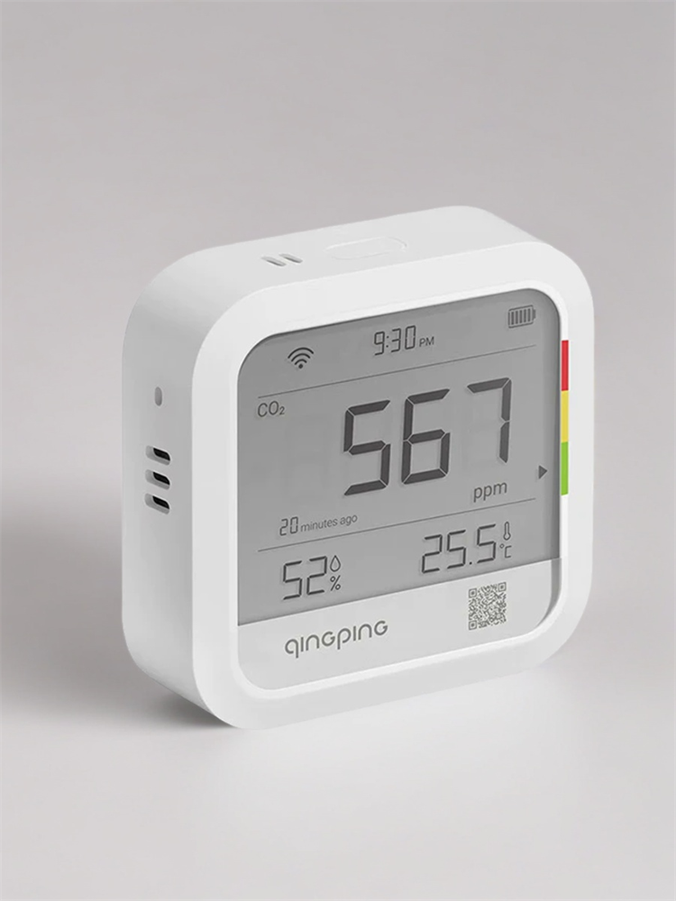Qingping Анализатор качества воздуха, температуры и влажности с датчиком углекислого газа CO2 Qingping Monitor CGP22C CN белый
