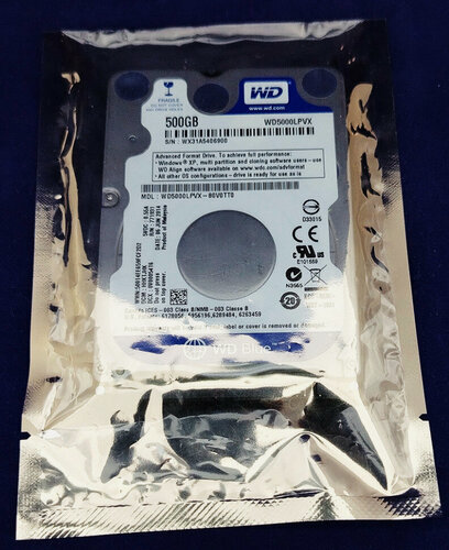 Изображение товара Жесткий диск Western Digital WD5000LPVX, 500 Гб