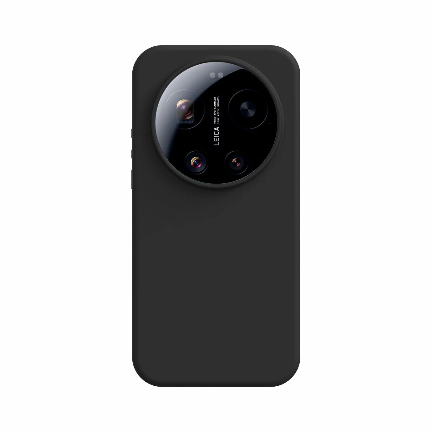 Черный чехол для Xiaomi 17 Ultra, силикон, флисовая подкладка