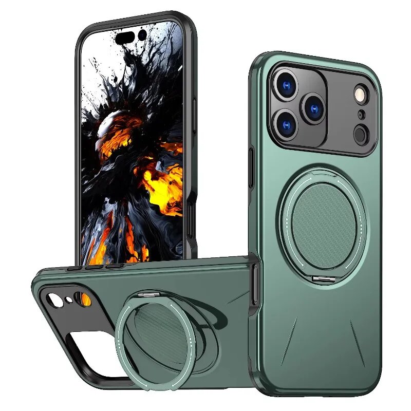 Чехол Для Телефона Dopamine Car С Магнитным Кольцом-держателем Для iPhone 17/16E/15/14/13/12 Pro Max - Защитный Противоударны.