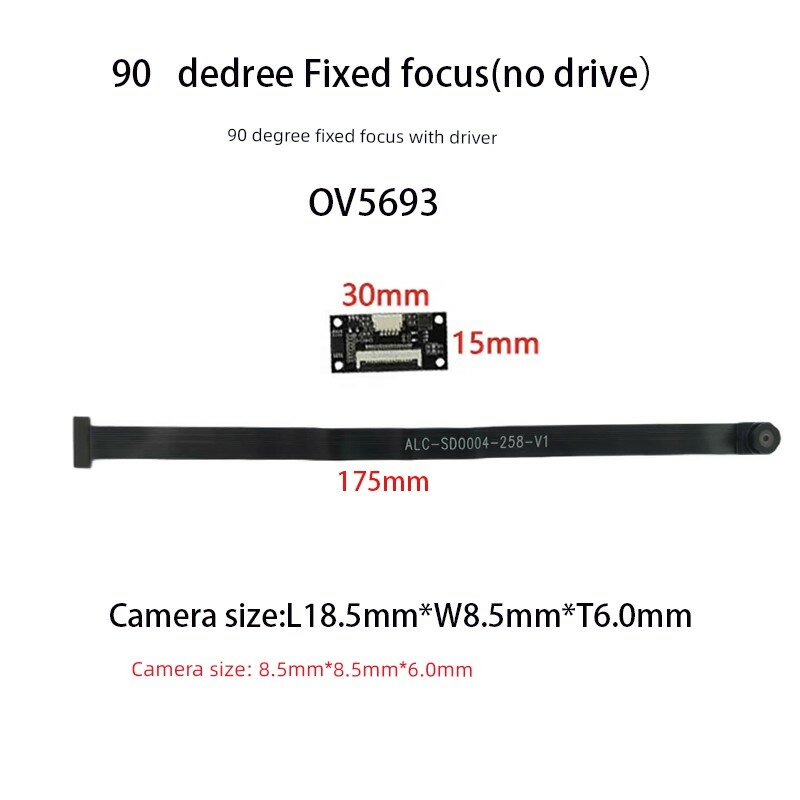 5MP модуль камеры с фиксированной фокусировкой 90° USB OV5693 с драйвером для прямого использования на ПК