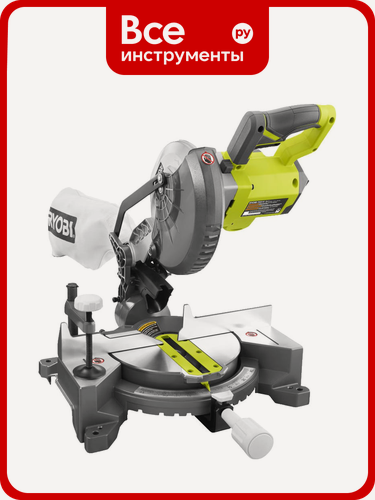 Изображение товара Торцовочная пила Ryobi EMS190DCL, аккумуляторная, 18В, 4500об/мин, 190мм
