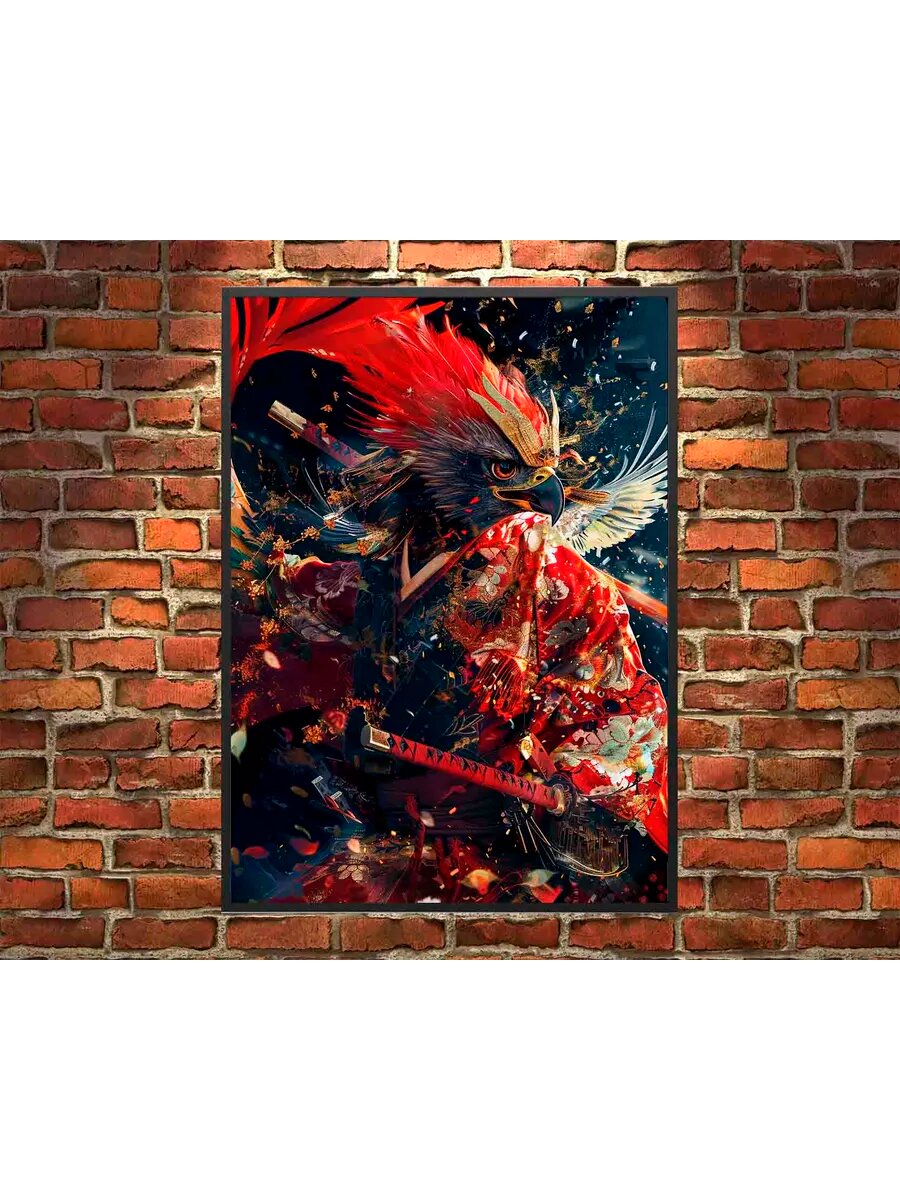 Орел-птица-самурай 3, Плакат 30x42см