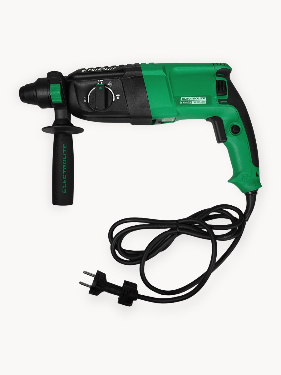Перфоратор сетевой Electrolite П 1052 ( 1052 Вт, 4 Дж, 3 режима, SDS +, кейс, набор буров )