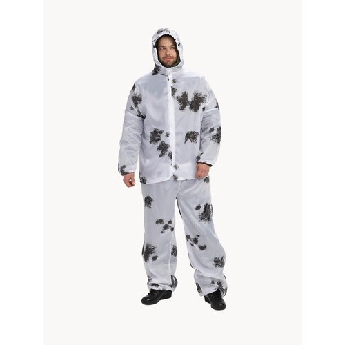 Костюм маскировочный маскхалат белый \ маскхалат зимний \ маскхалат клякса 52-54