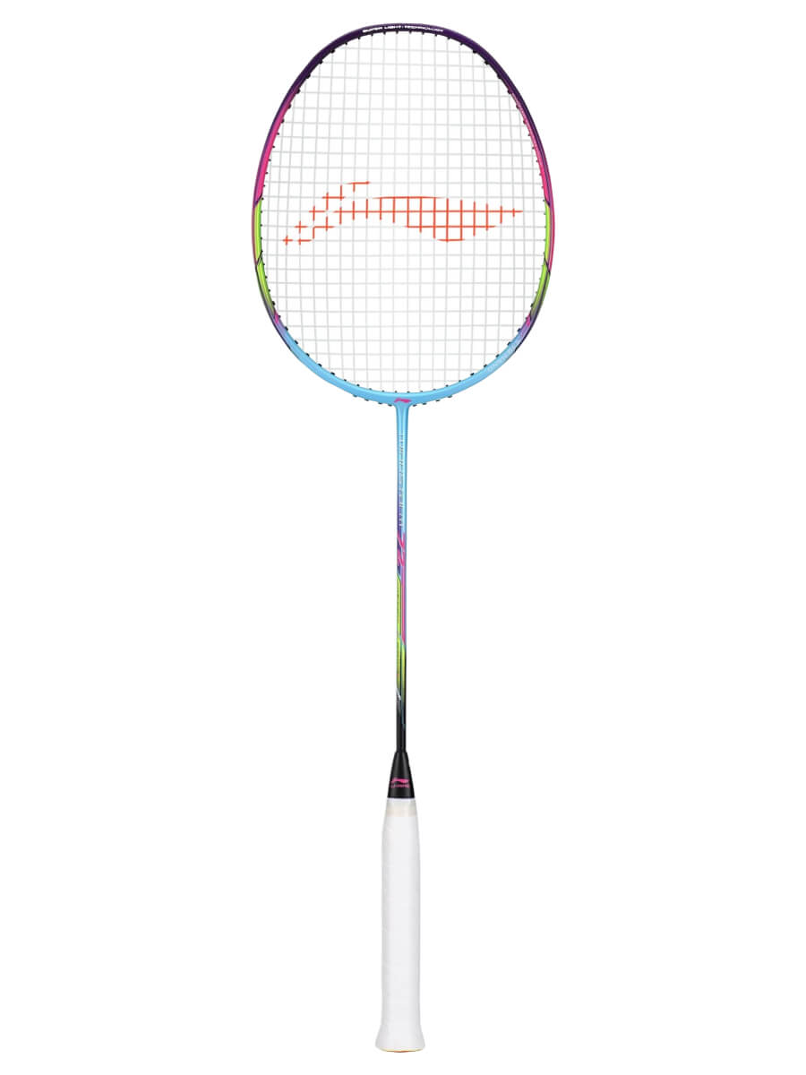 Ракетка для бадминтона Li-Ning Windstorm 72 с натяжкой, Cyan/Purple, F/6G