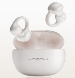 Wopin OWS18 Bluetooth наушники открытого типа беспроводные с шумоподавлением для спорта езды на велосипеде белые