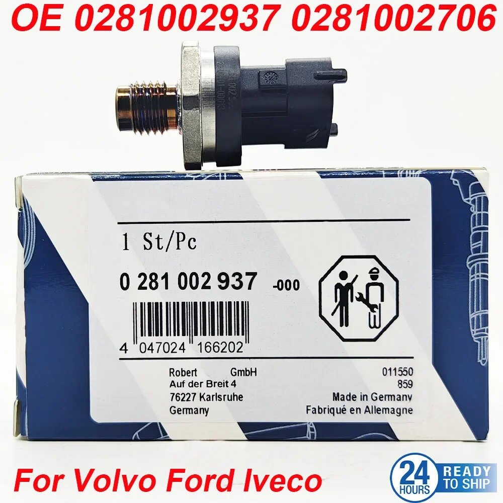 0281002937 Датчик давления впрыска топлива для C-ummins V-olvo M-an Fiatt Renaultt Fendtt