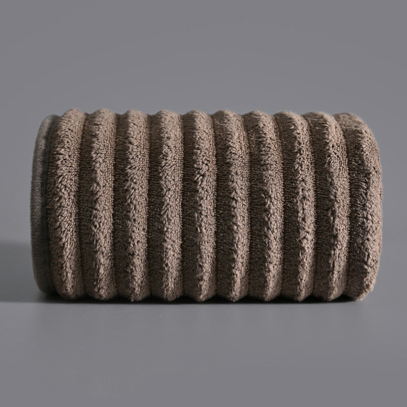 Мужское махровое полотенце из кораллового флиса, супервпитывающее, 30x30 см, темно-коричневый