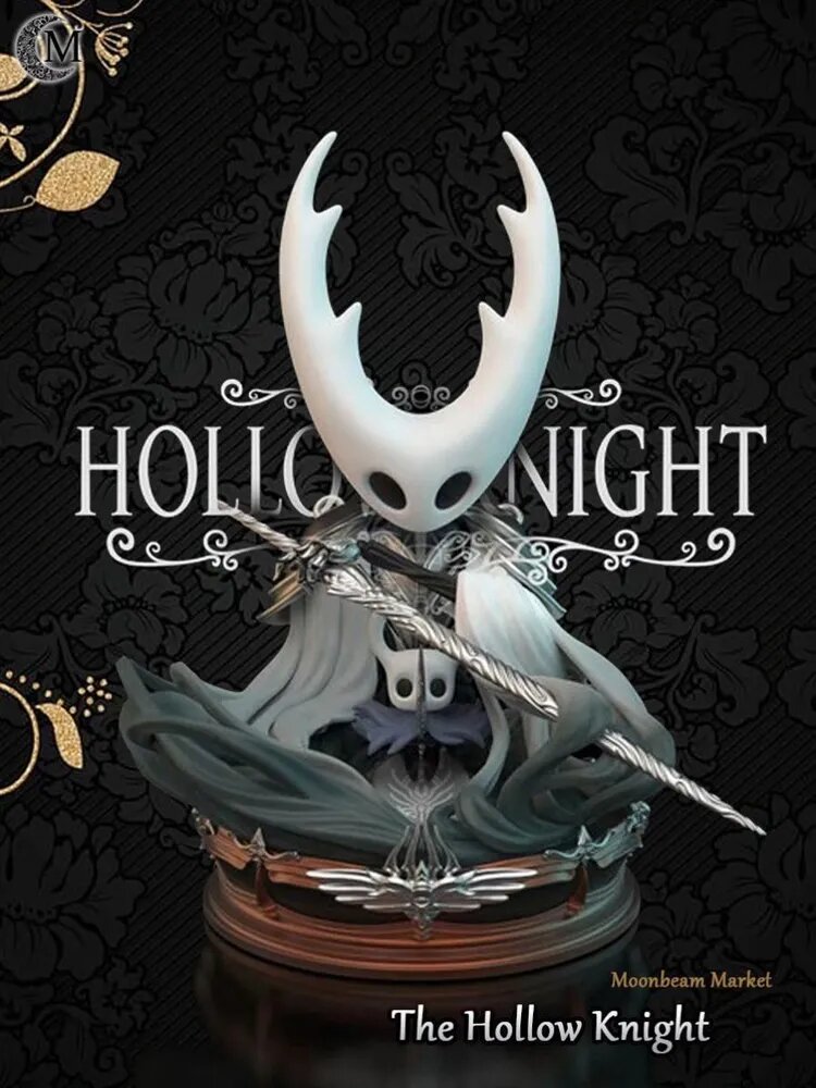 Коллекционная статуэтка Полый Рыцарь Hollow Knight бюст на подставке, фигурка персонажа игры