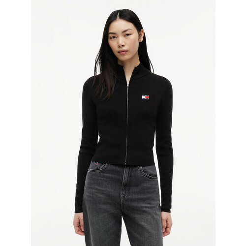 фото Кардиган tommy jeans tjw, 1 шт., размер s, черный