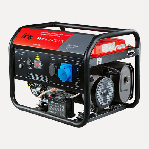 Изображение товара Генератор бензиновый 3 кВт, FUBAG BS 3500 A ES DUPLEX, однофазный, электростартер