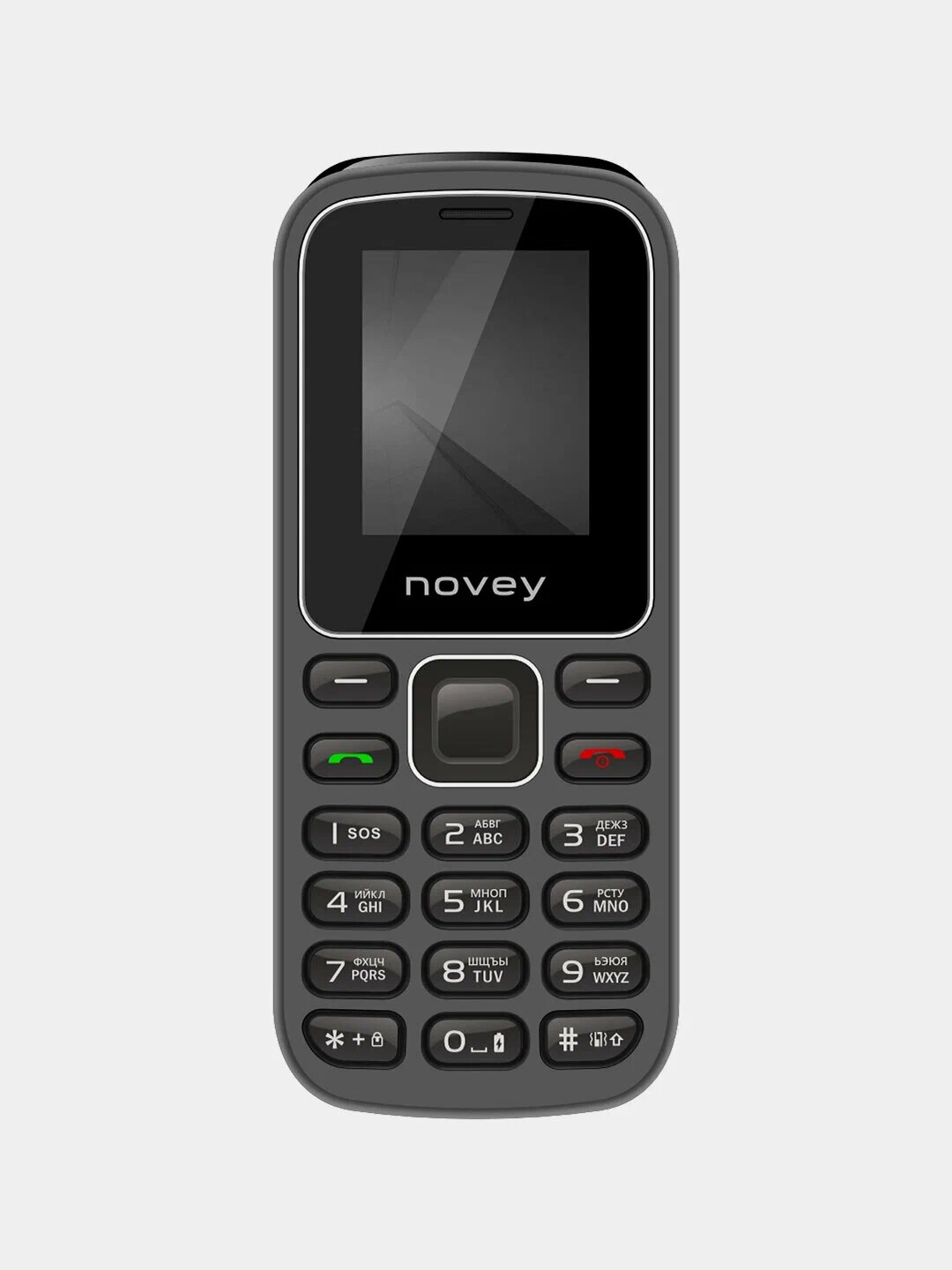 Телефон Novey M185, 2 SIM, 32MB RAM, 1GB ROM, Android, серый — фото 1