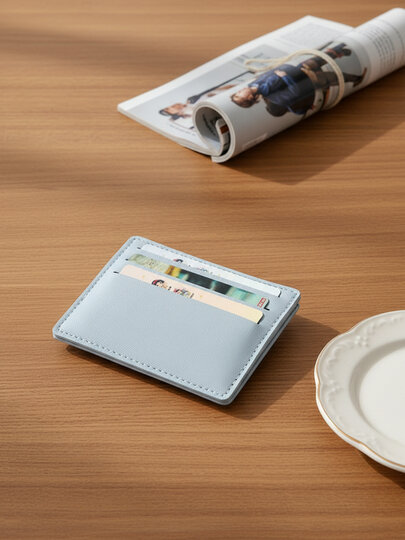 Картхолдер , фактура гладкая, голубой — фото 1