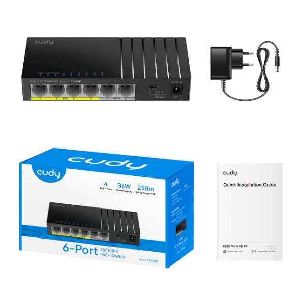 Коммутатор Ethernet Cudy FS106P — фото 1