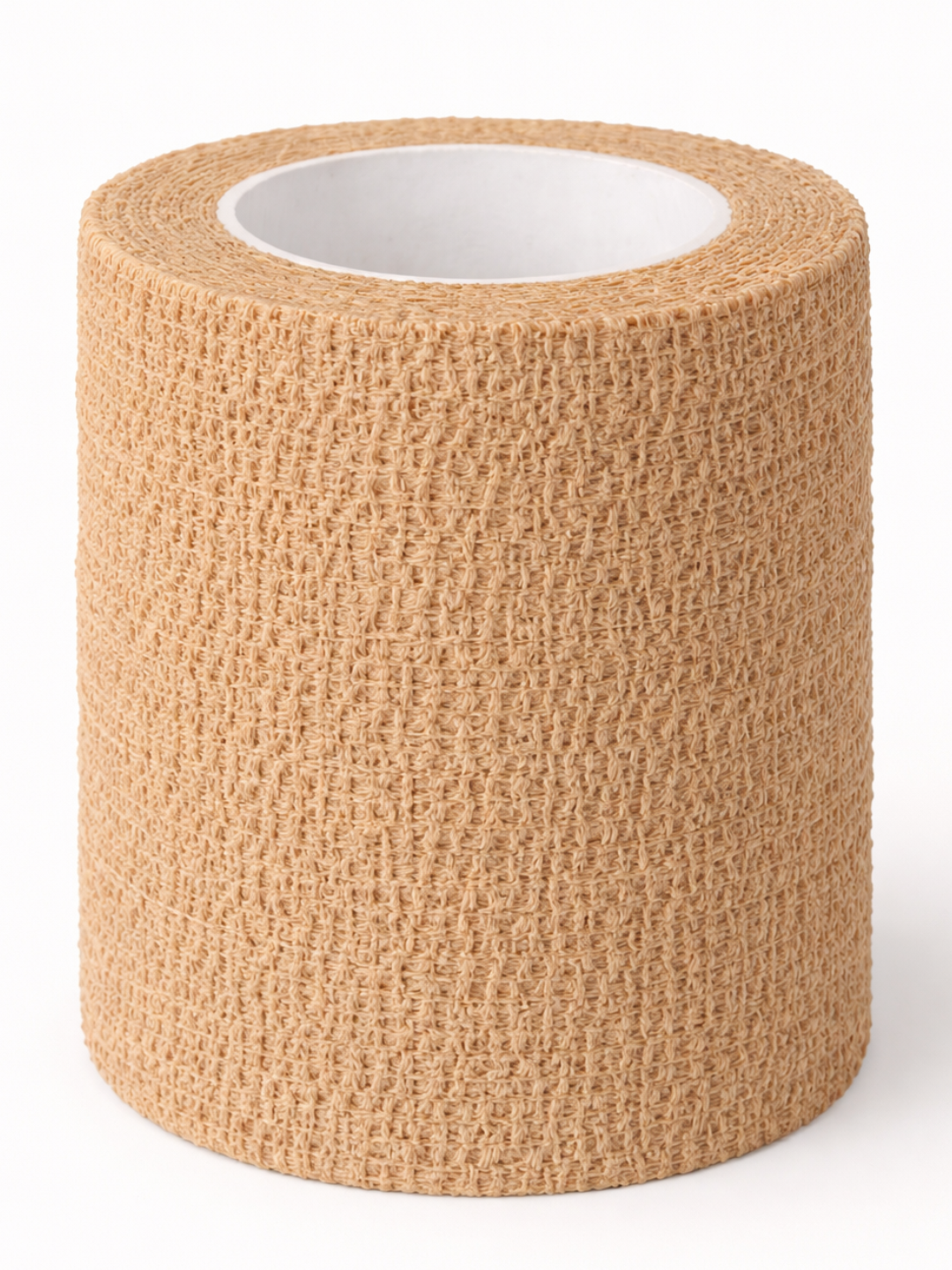 Бандаж для суставов и мышц Эластичный, самоклеящийся, 2,5 см x 4,5 м, бежевый 3 штук