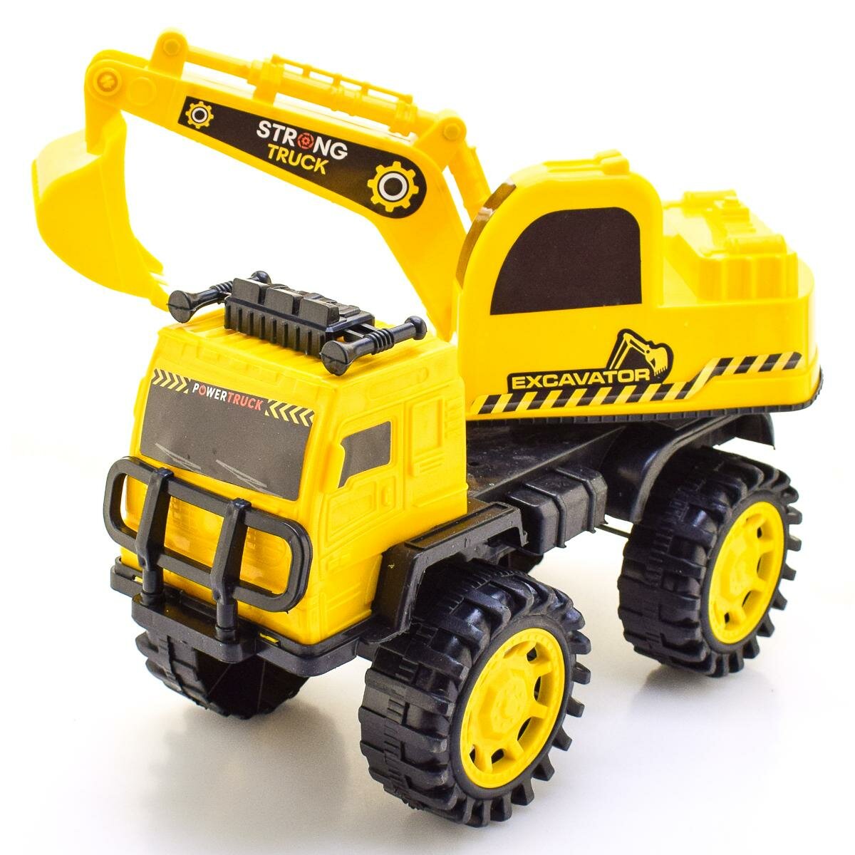 Игрушка экскаватор TOYMIX 33 см, пластиковый, яркий, развивающий моторку