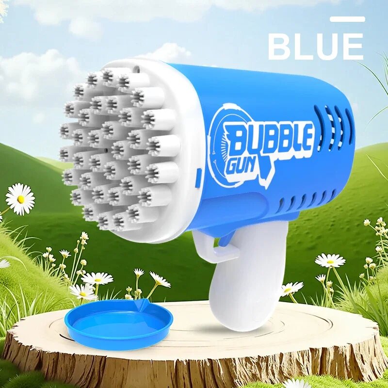 Bubble Gun, синий, ручная машина для пузырей