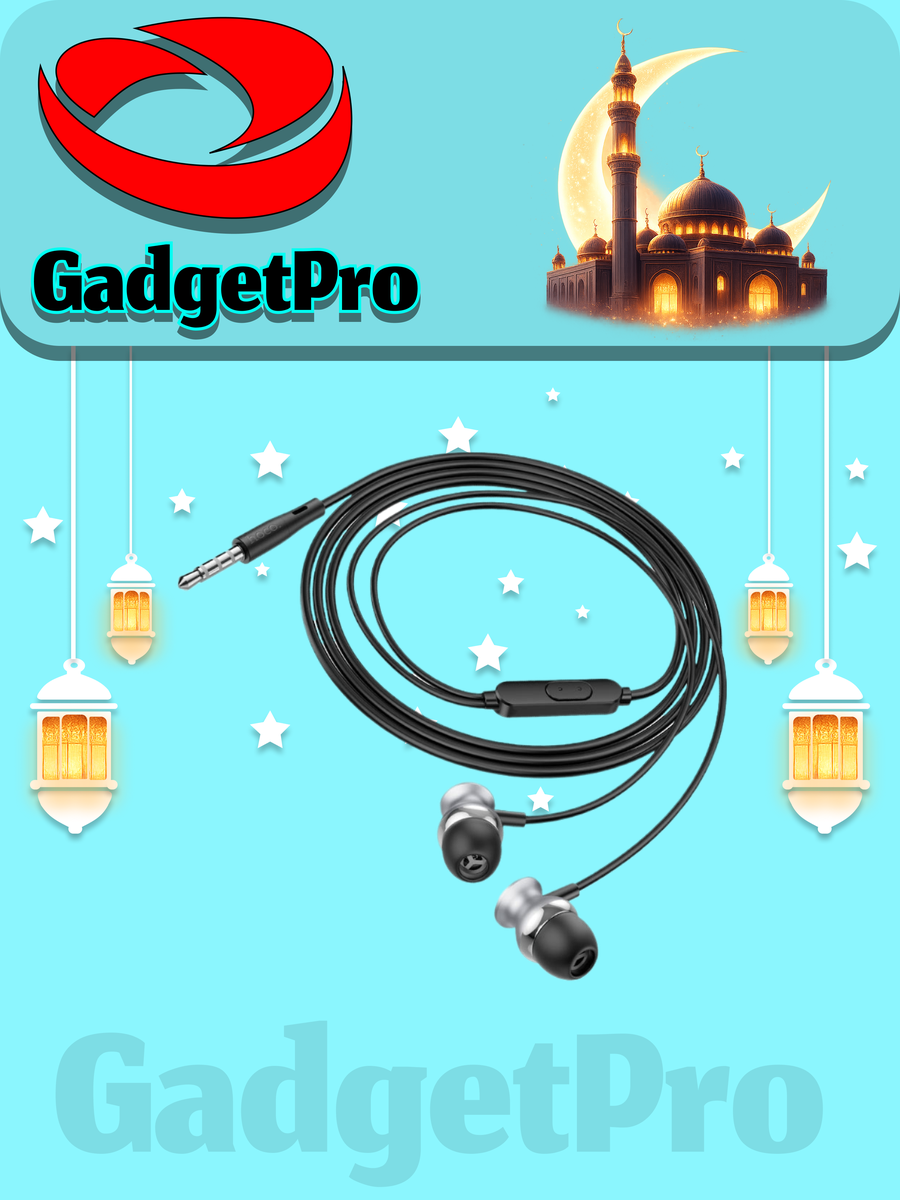 Проводные наушники hoco. M106: стильные наушники с микрофоном для телефона, черные