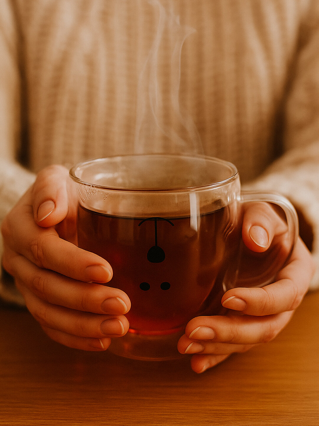 Двухэтажный стеклянный, бокал — фото 1