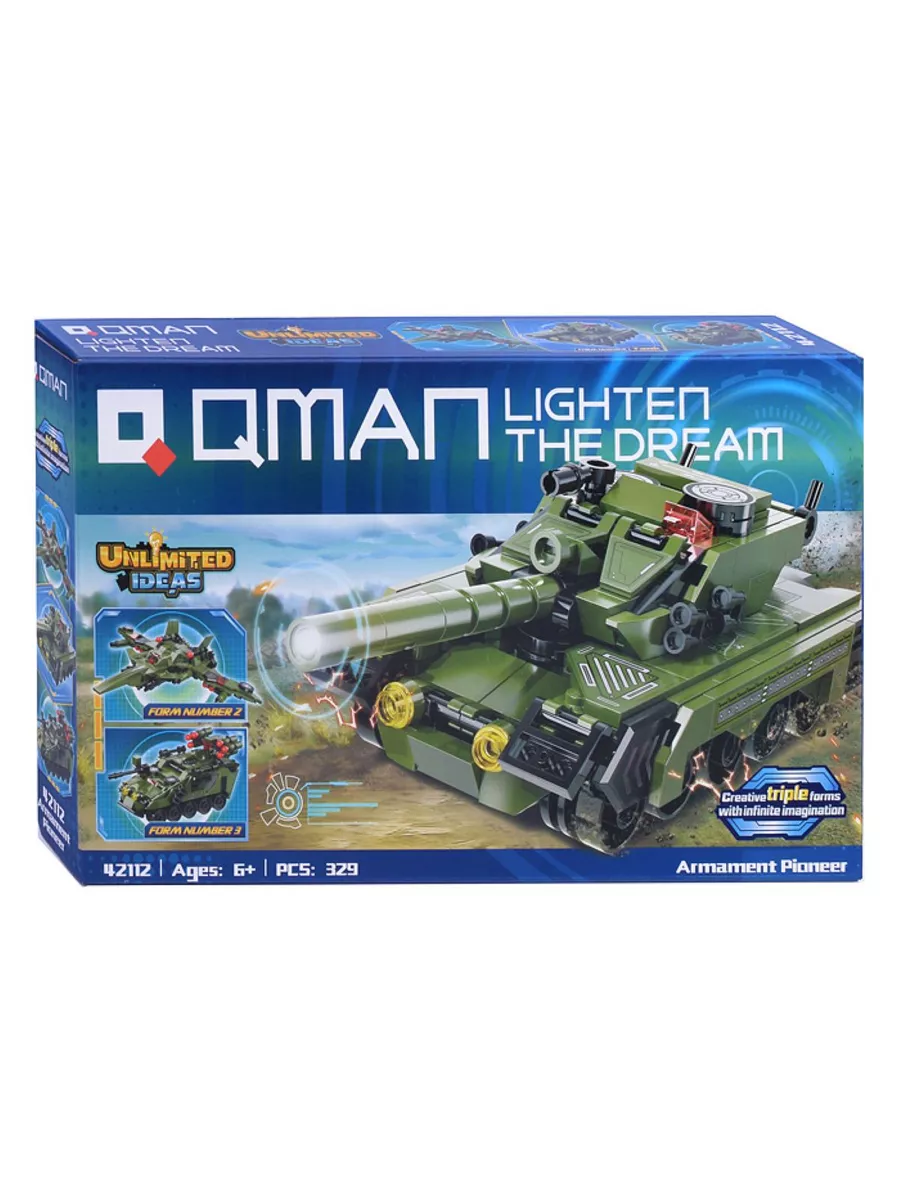 Конструктор Qman "Танковый бой" (329 эл.)