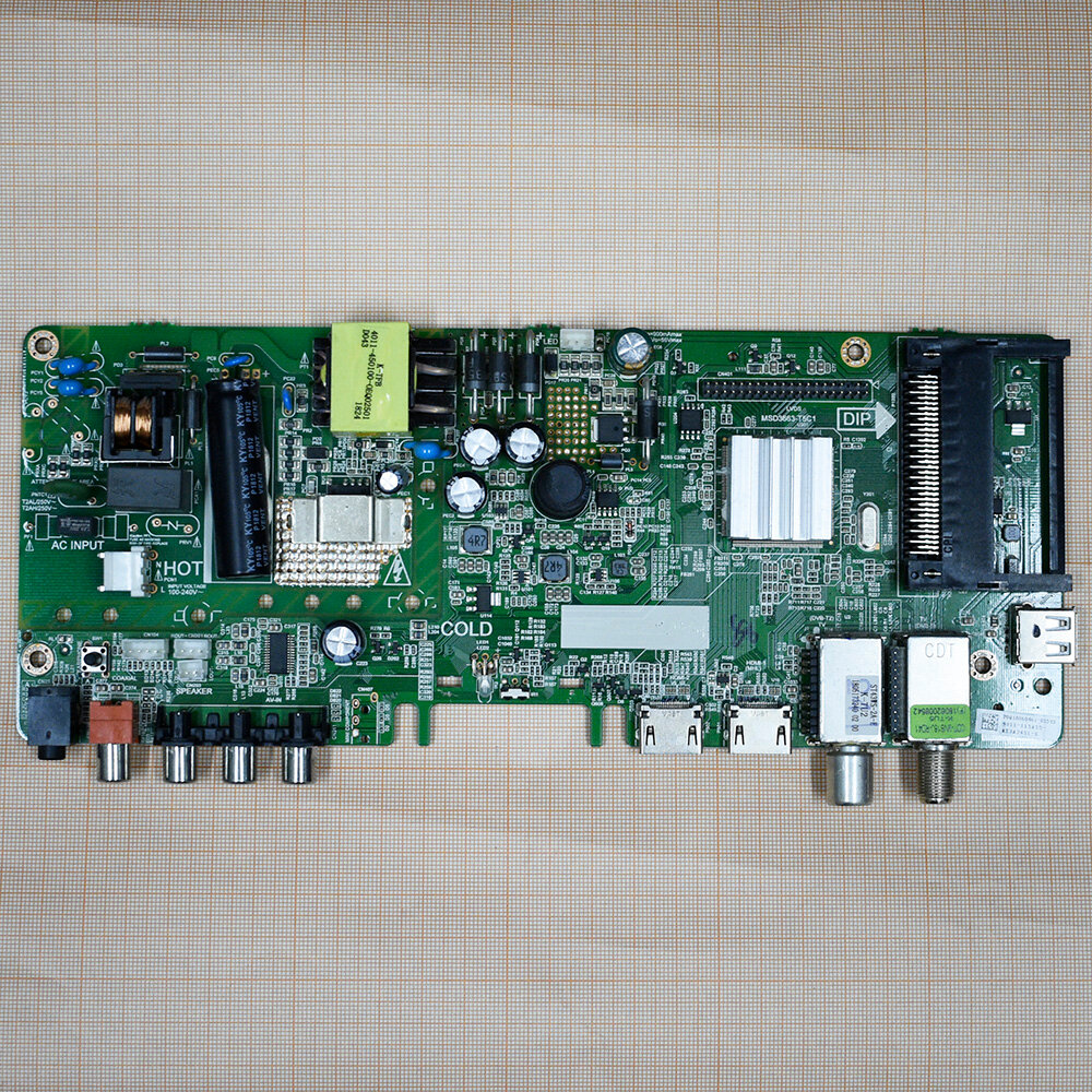 Главная плата MSD3663-T5C1, Panasonic TX-32FR250W
