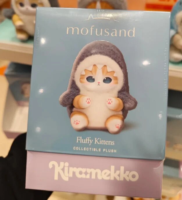 Mofusand Fluffy Kittens Коллекционная плюшевая игрушка, цвет: 1pcs random