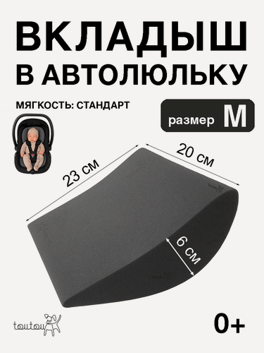 Изображение товара Вкладыш анатомический в автолюльку и автокресло анатомический для новорожденных мягкость стандарт