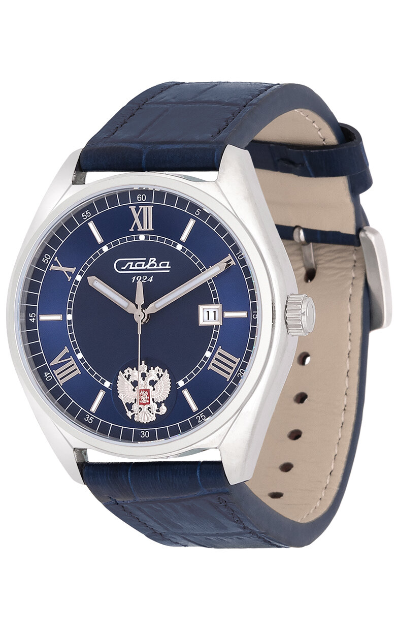 Наручные часы Слава Традиция, синий — фото 1