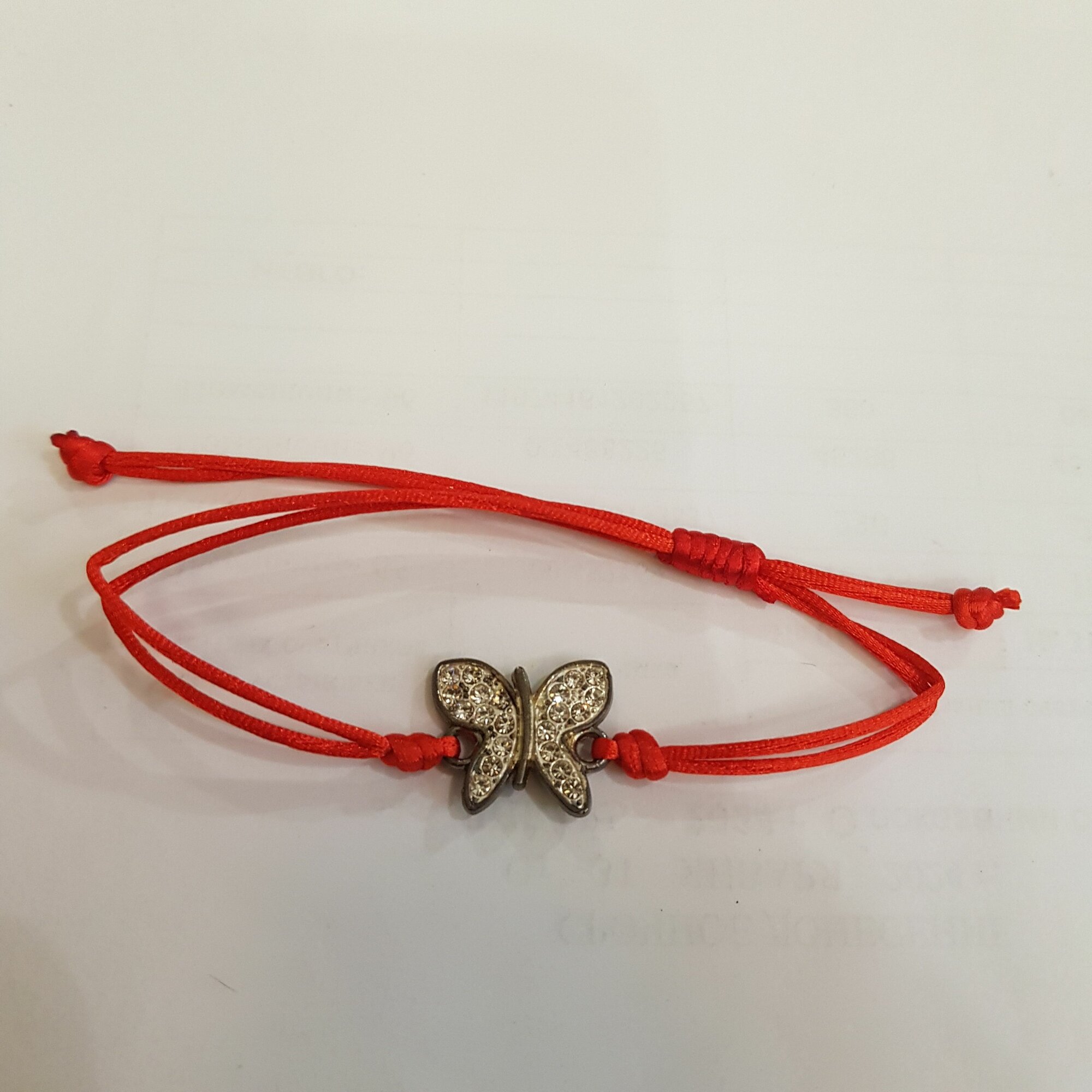 Амулет Оберег защитный "Красная Нить" Бабочка 1,5х2х0,3см, 5684В